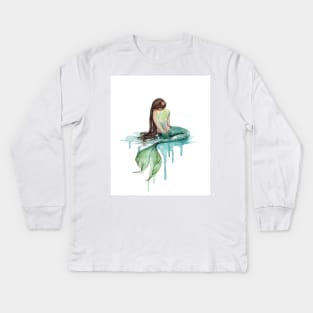 mermaid Kids Long Sleeve T-Shirt